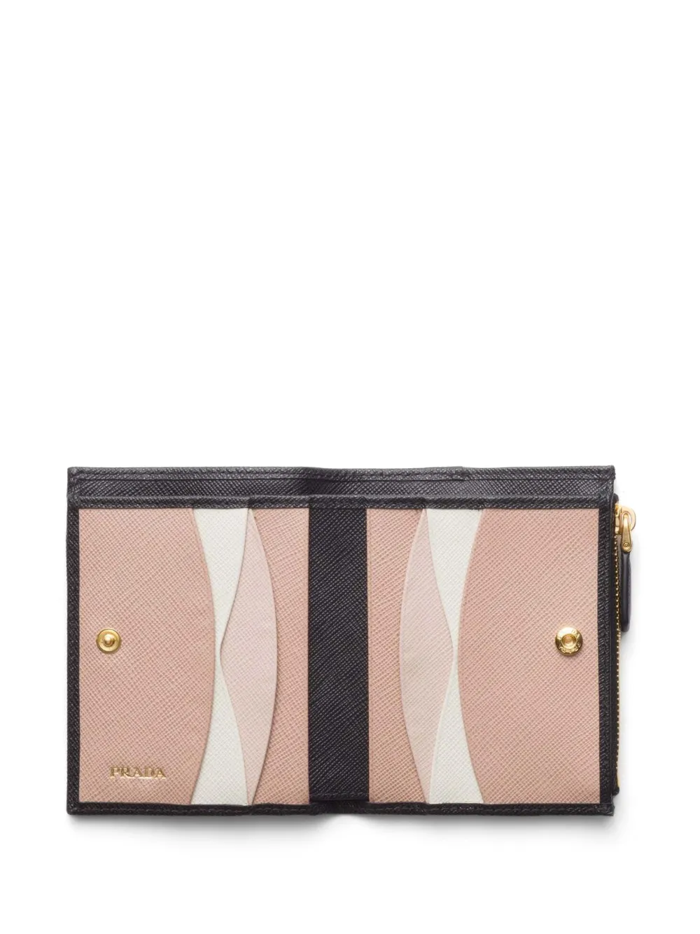 Prada Leren portemonnee Zwart