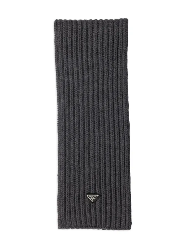 PRADA ウールマフラー グレー/ネイビー 32971060_63438575_600.jpg