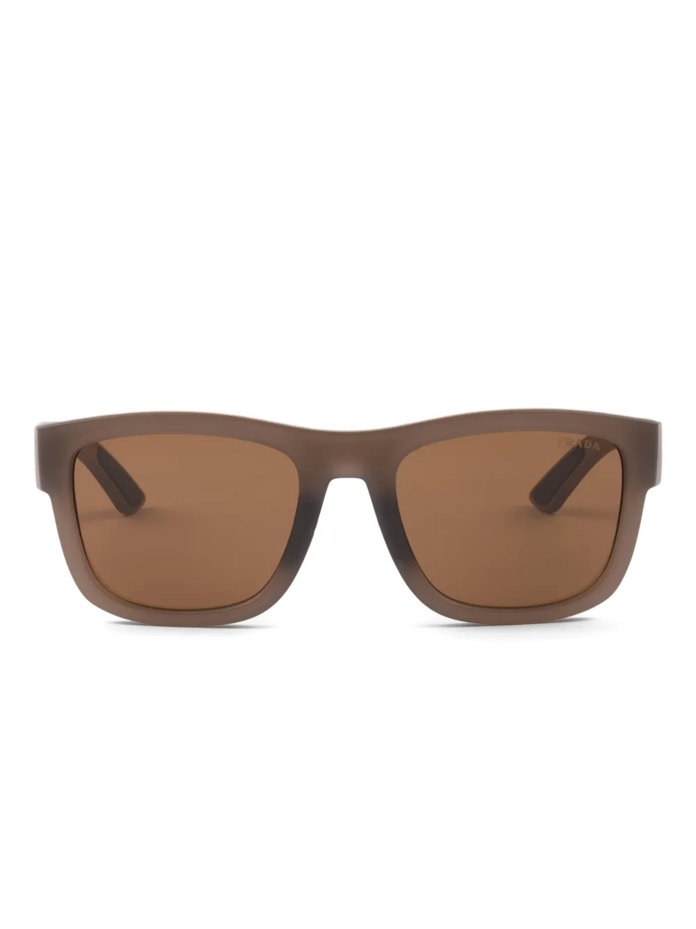 Prada Eyewear Occhiali da sole squadrati Linea Rossa - Marrone