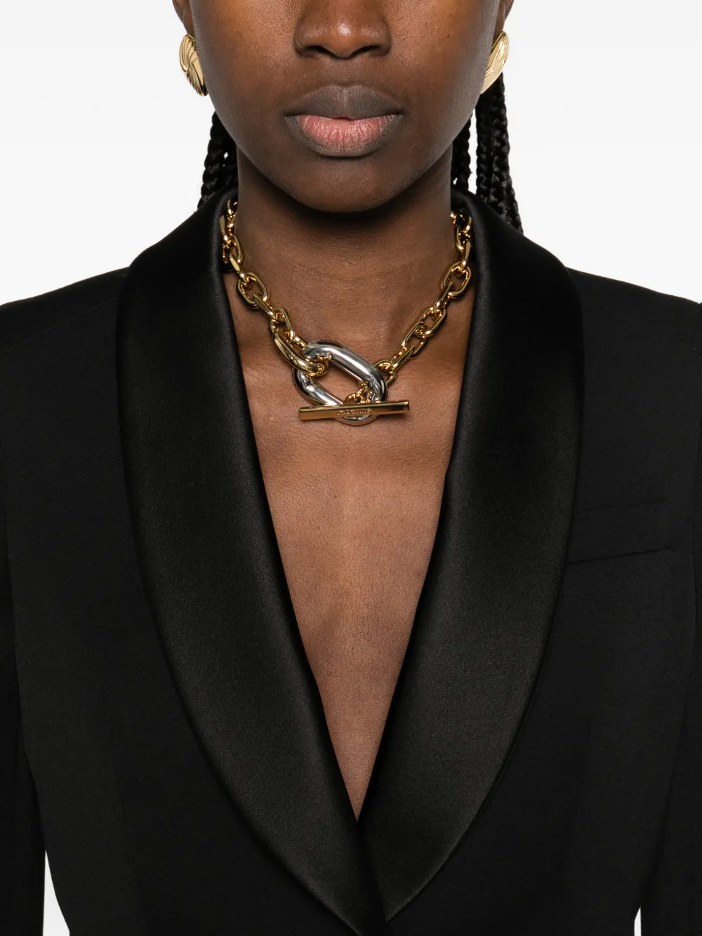 Alexander McQueen Getailleerde blazer met sjaalrevers Zwart