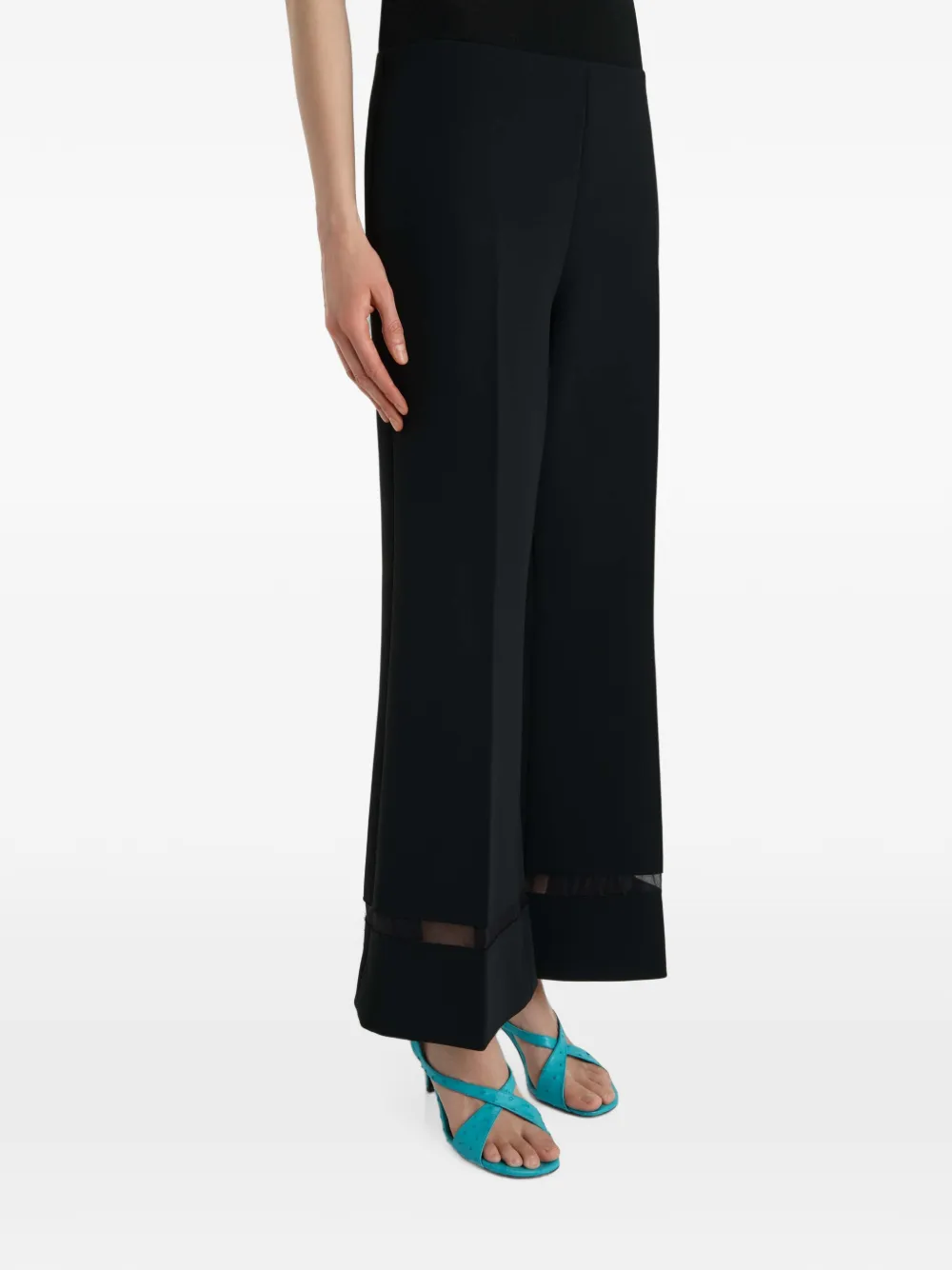KHAITE Wallace flared broek Zwart