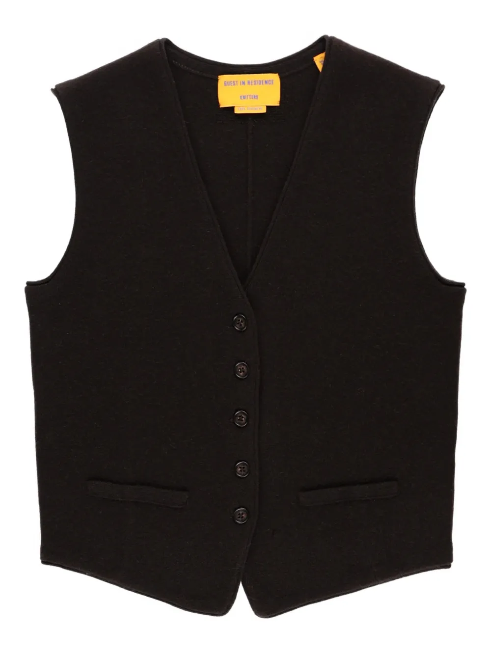 Guest In Residence buttoned vest | Brown | Image 1