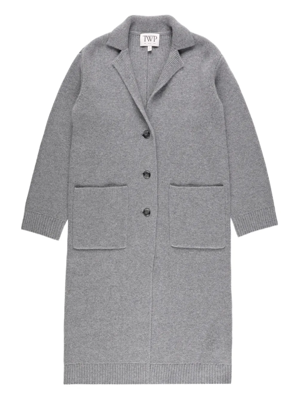 TWP Jorden patch-pocket button coat - Grigio