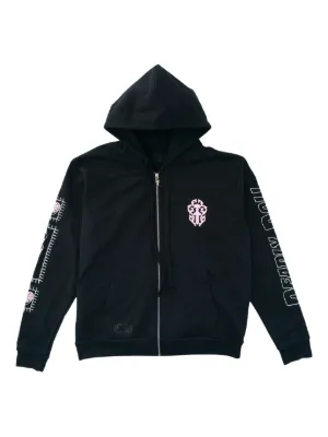 CHROME HEARTS ブラック パーカー フルジップ Chrome Hearts ジップアップ パーカー | ブラック | FARFETCH JP
