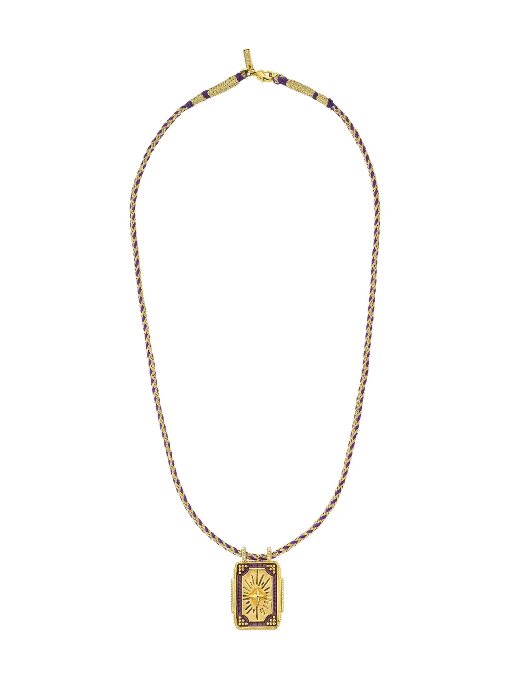 Mya Bay Mystic Twice Boheme Rectangle-pendant Necklaces In Gold