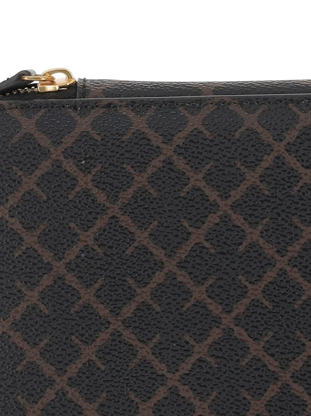 By Malene Birger Flower Print Zip Shoulder Mini Bag In Black