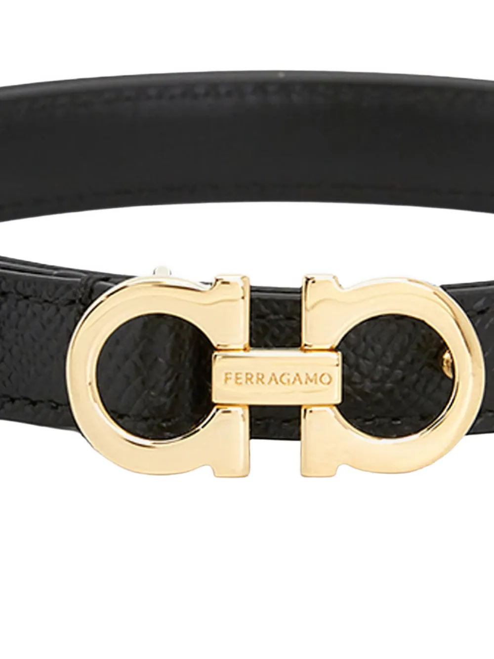  Ferragamo Reversible Leather Belt - Black 