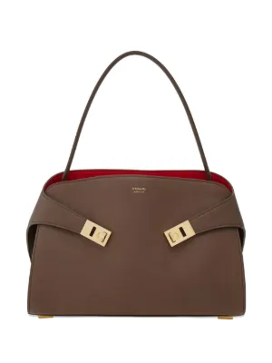 Ferragamo Hug ショルダーバッグ M | ブラウン | FARFETCH JP