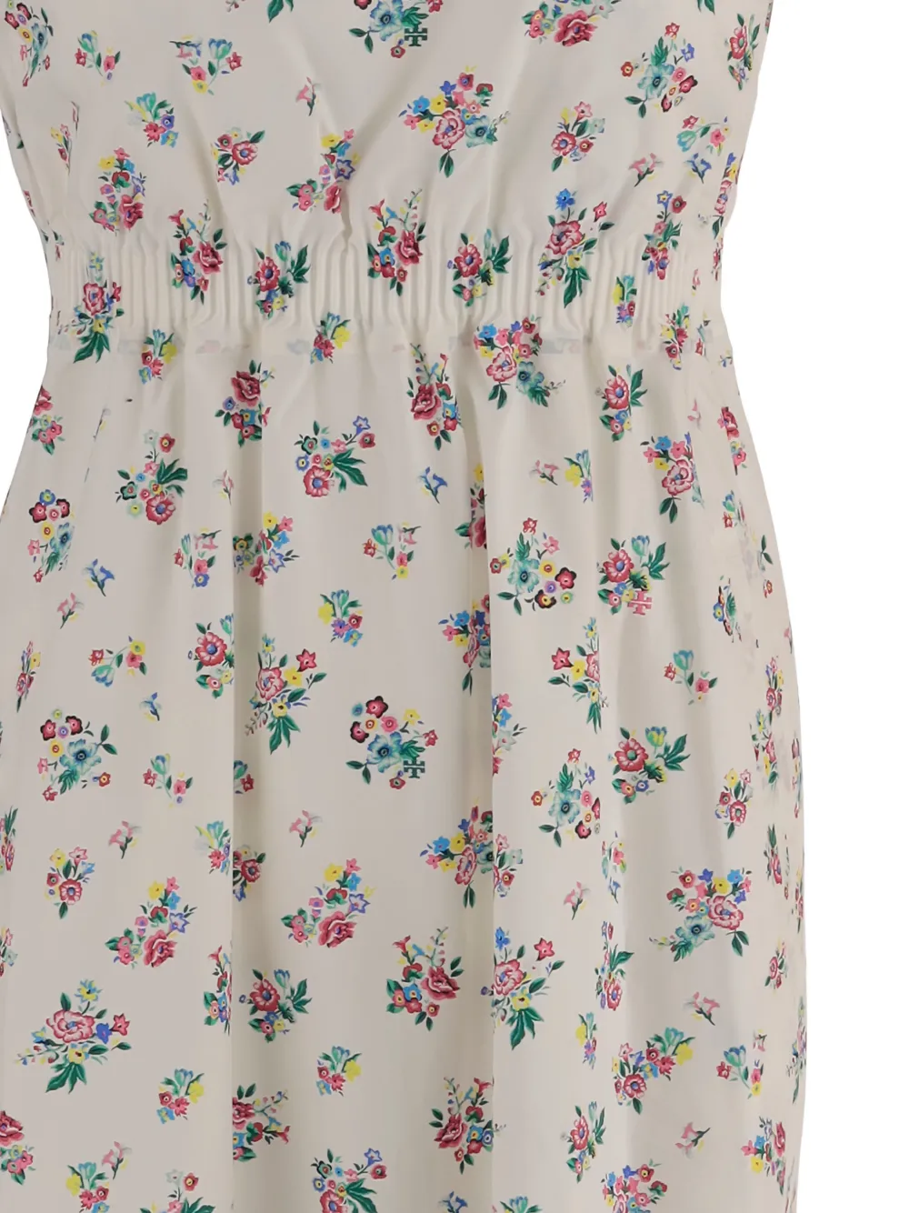 Tory Burch floral-print cotton dress - Wit