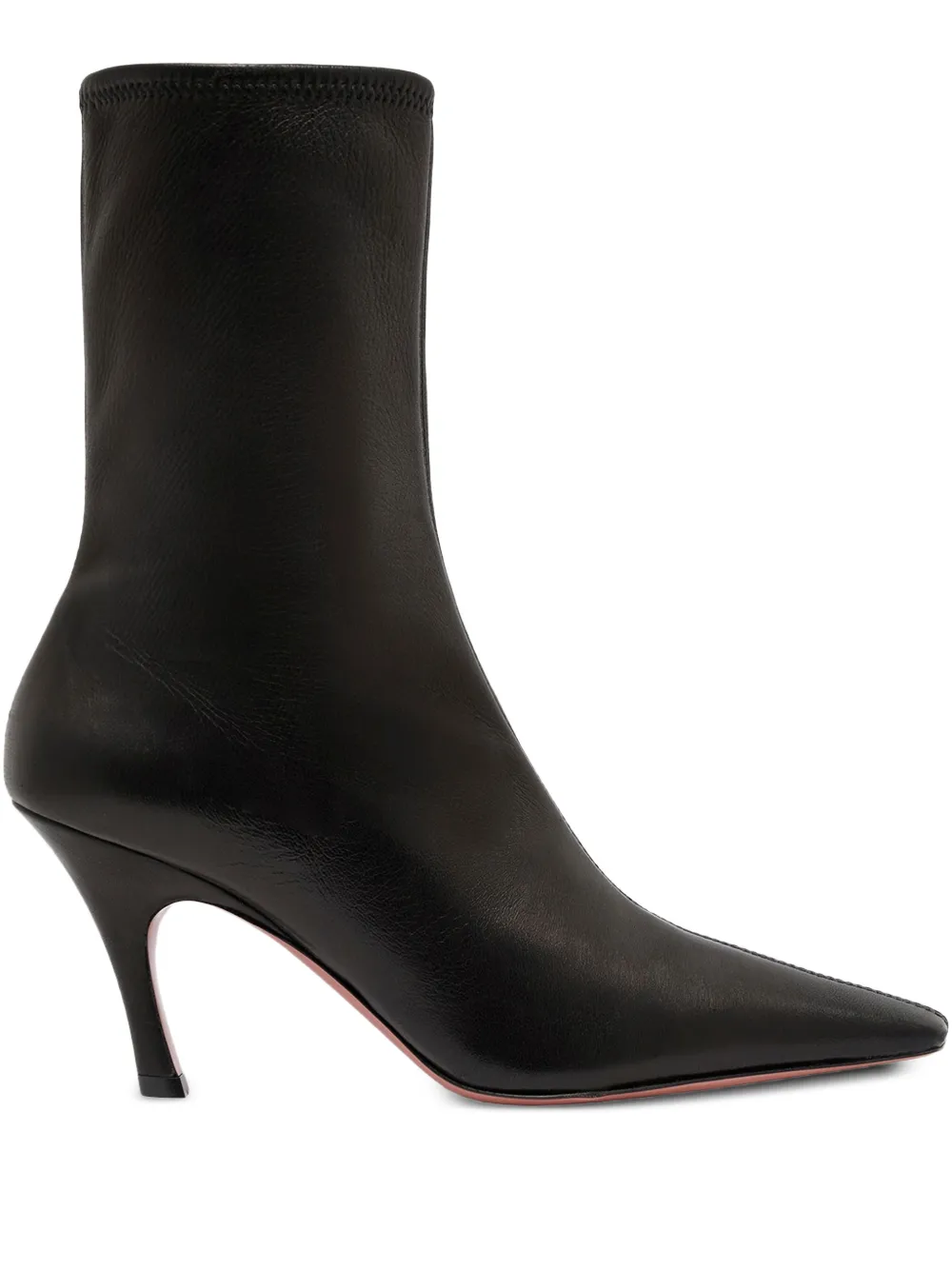 Amina Muaddi 80mm Jamie pointed-toe ankle boots - Nero