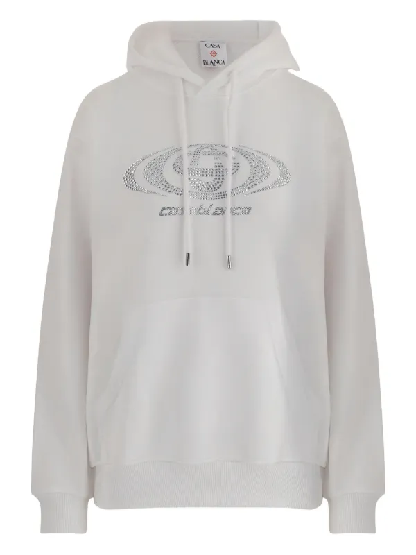 Casablanca パーカー Lサイズ Casablanca ラインストーン パーカー | ホワイト | FARFETCH JP