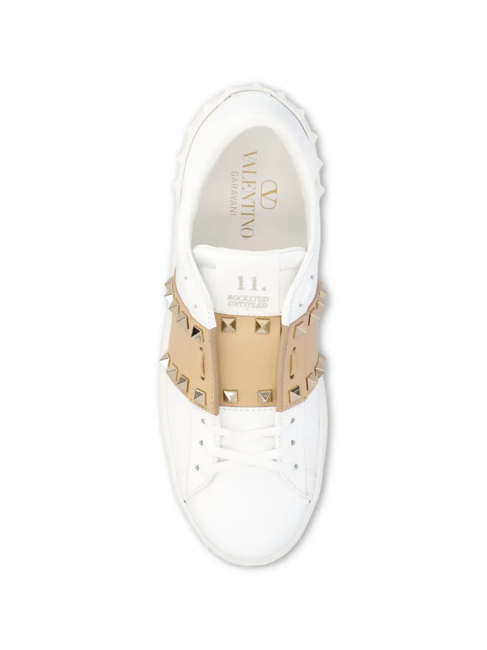 Rockstud embellished low-top sneakers
