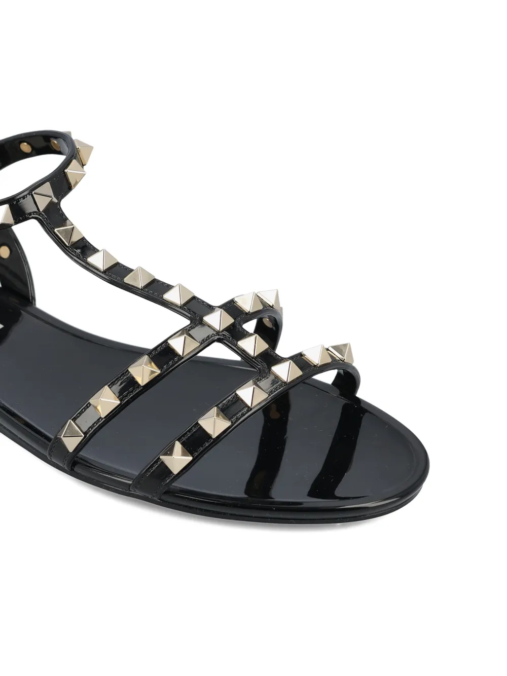Valentino Garavani rockstud strap sandals Zwart