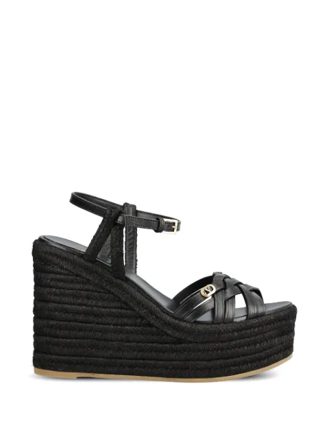 Valentino Garavani logo-detail heeled espadrilles