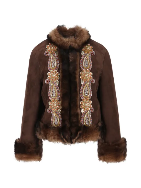 Valentino Garavani fur-trim jacket