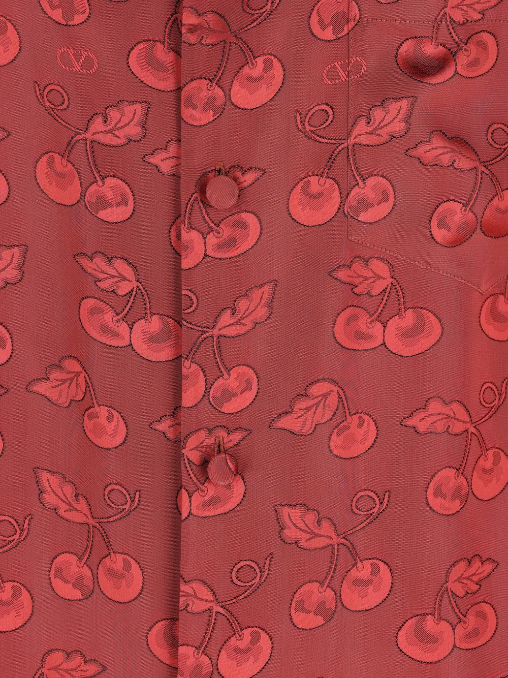 Valentino Garavani Overhemd met jacquard-patroon Rood