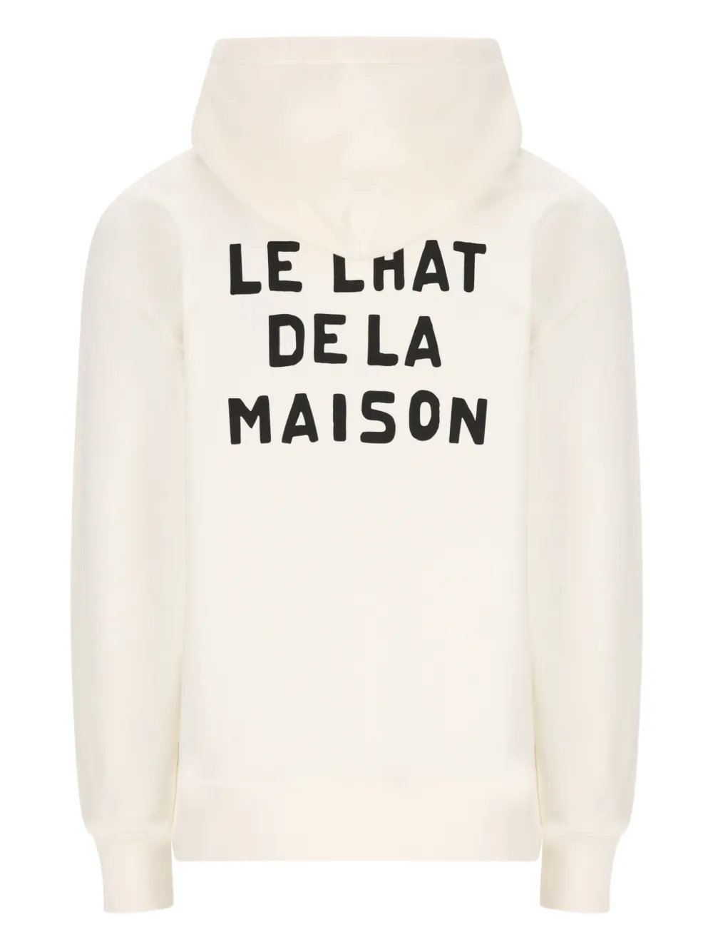 Valentino Garavani Katoenen sweater met capuchon en Le Chat de la Maison print Beige