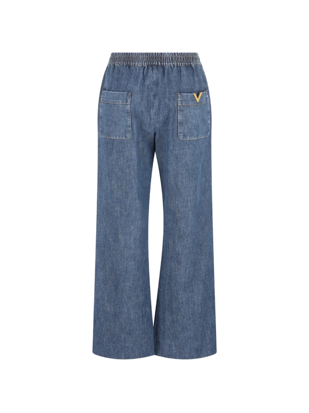Valentino Garavani Jeans met kwastje en wijde pijpen Blauw