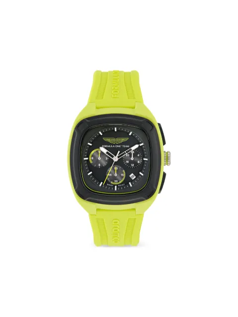 Aston Martin Watches Yellow Plastic Black Dial 44mm Watch