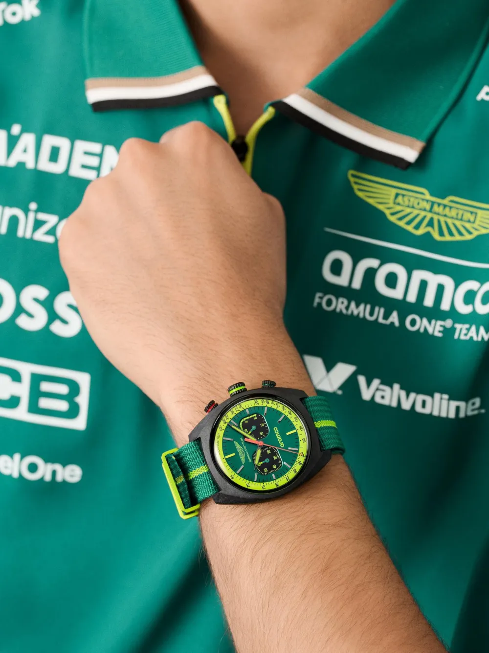 Aston Martin Watches Podium 43 mm horloge - Groen