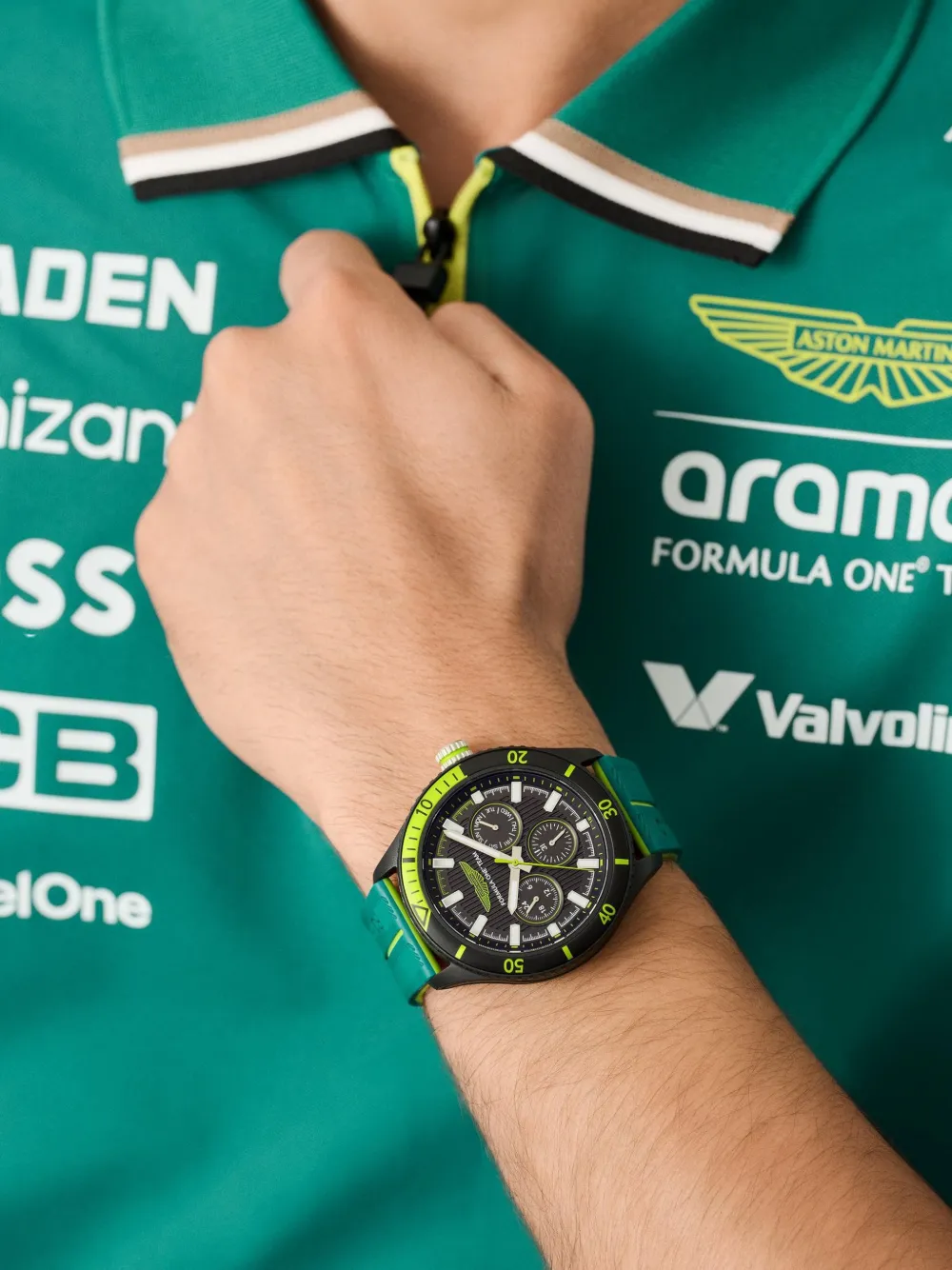 Aston Martin Watches xF1 Team PIT 46 mm horloge - Zwart