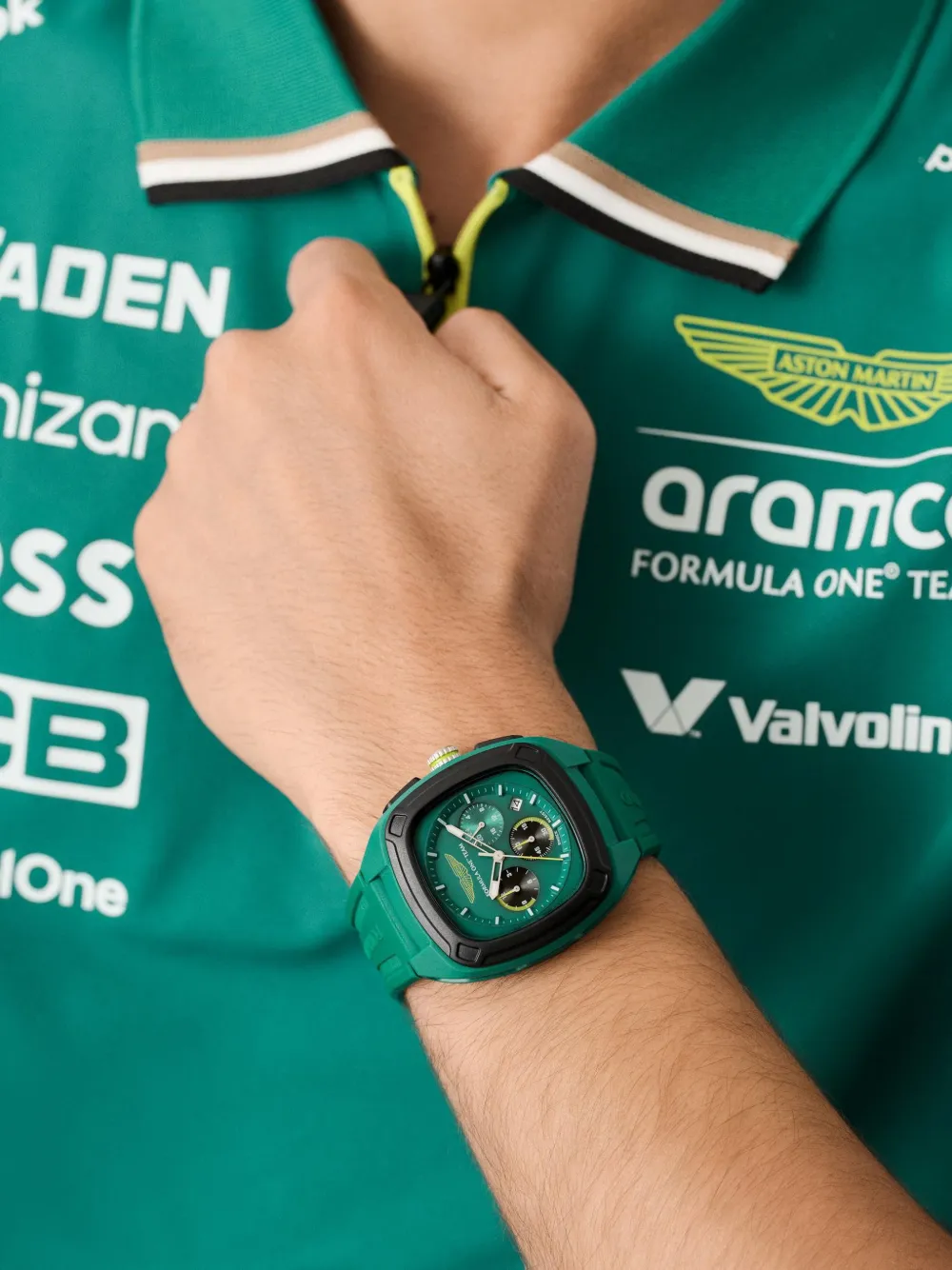 Aston Martin Watches OVR chronograph 44 mm horloge - Groen