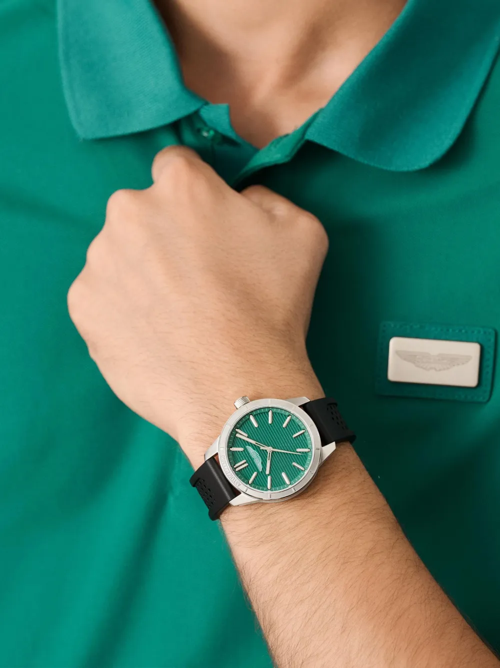 Aston Martin Watches Case Green Dial 38mm Watch - Groen