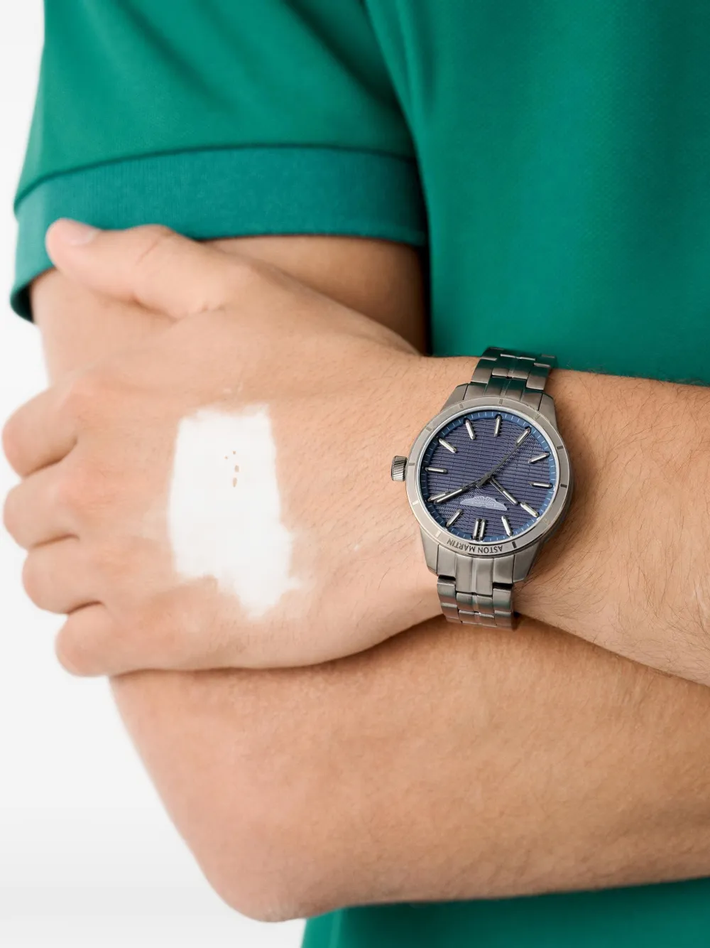 Aston Martin Watches Gun Blue Dial 38mm watch - Blauw