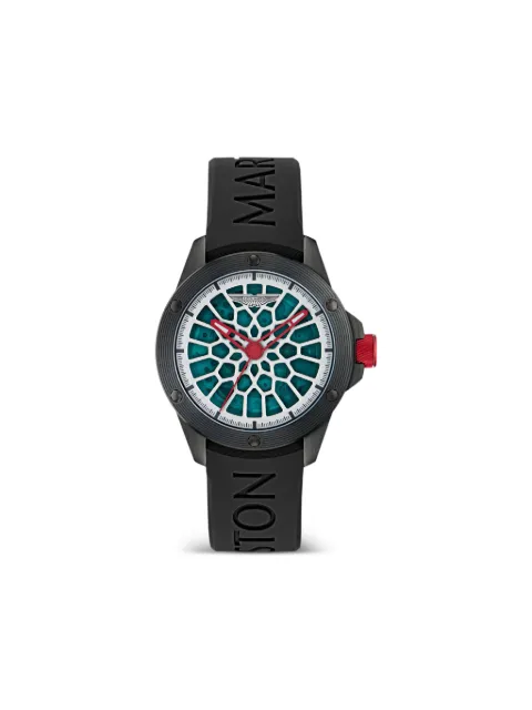 Aston Martin Watches Black Green Dial 41mm Watch