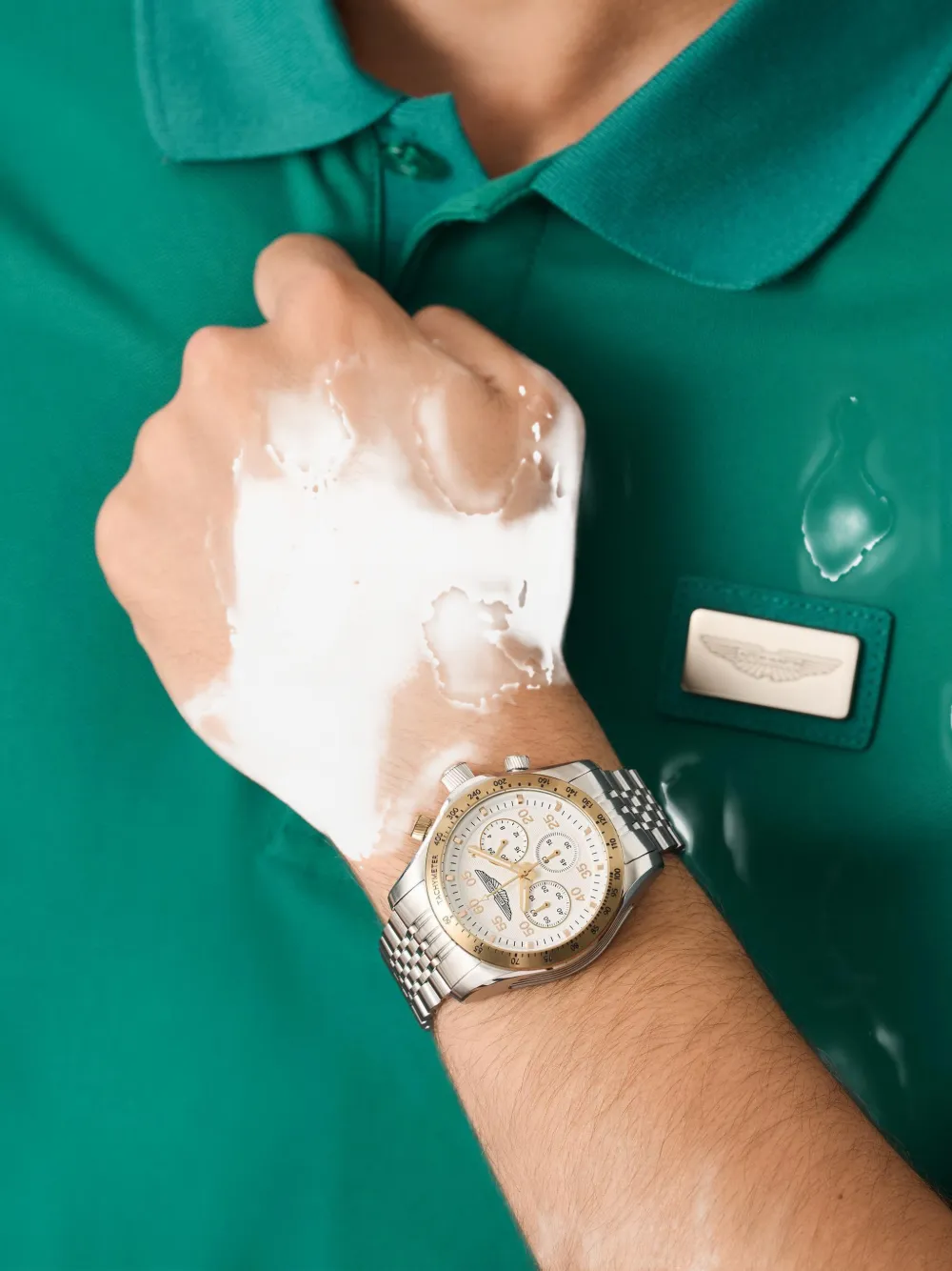 Aston Martin Watches two tone 44mm watch - Wit