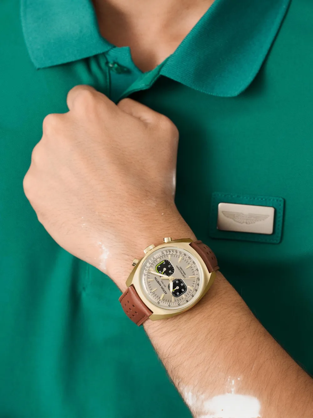 Aston Martin Watches chronograph 43mm watch - Beige