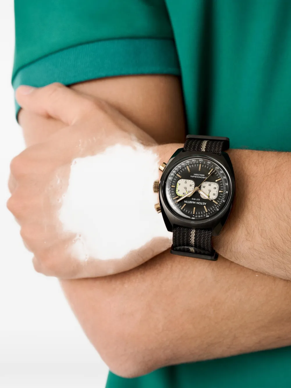 Aston Martin Watches Black Chronograph 43mm watch - Zwart