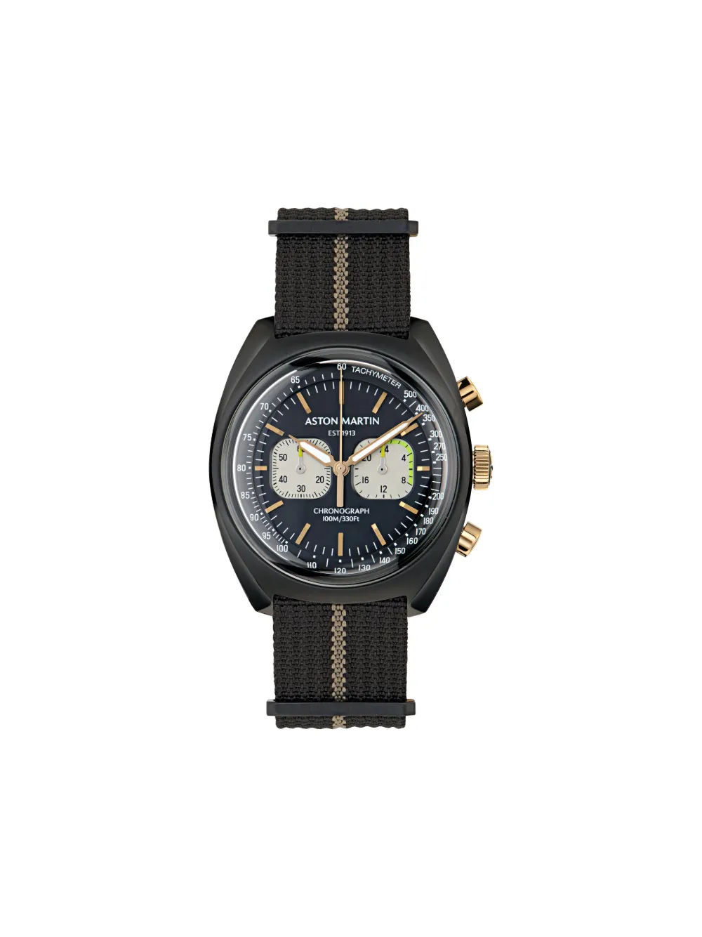 Aston Martin Watches Black Chronograph 43mm watch - Nero