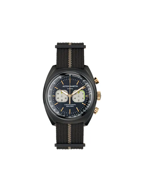 Aston Martin Watches Black Chronograph 43mm watch