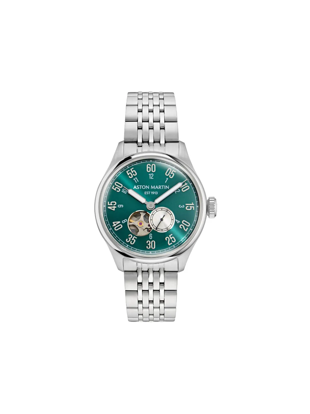 Aston Martin Watches Stainless Steel Green Dial 41mm Watch - Verde