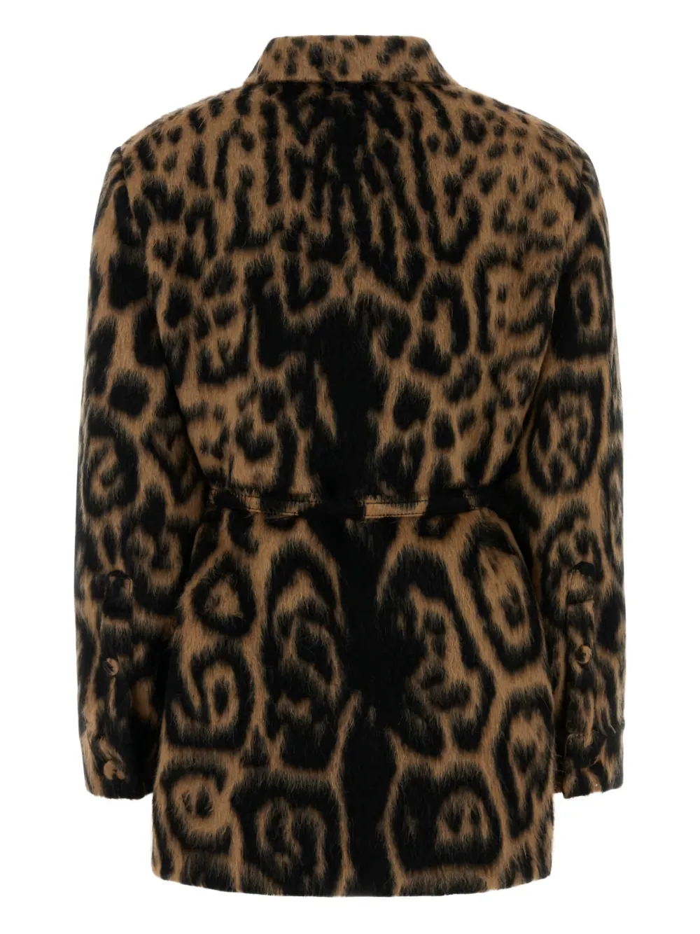  Fendi Animal-print Jacket - Brown 