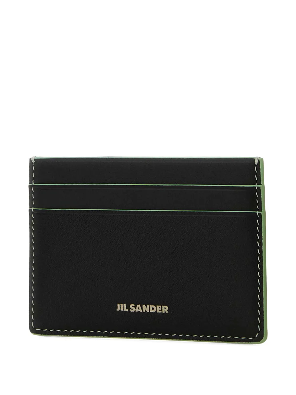 Jil Sander Pasjeshouder met logodetail Zwart