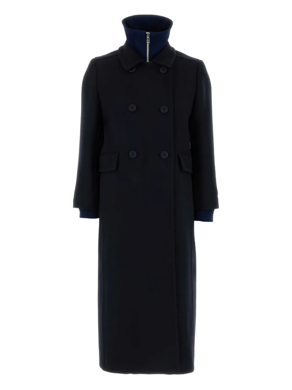Prada double-breasted coat - Blu