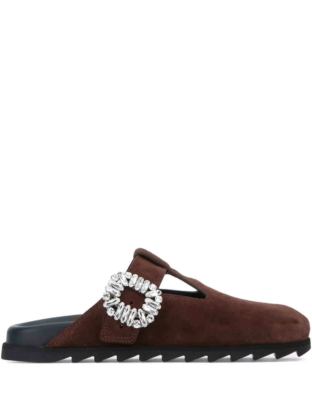 Roger Vivier Slidy Viv T-strap mules | Brown | Image 1