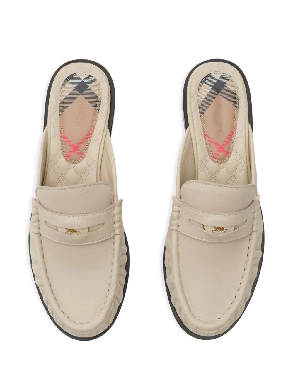 Burberry leather mules Beige