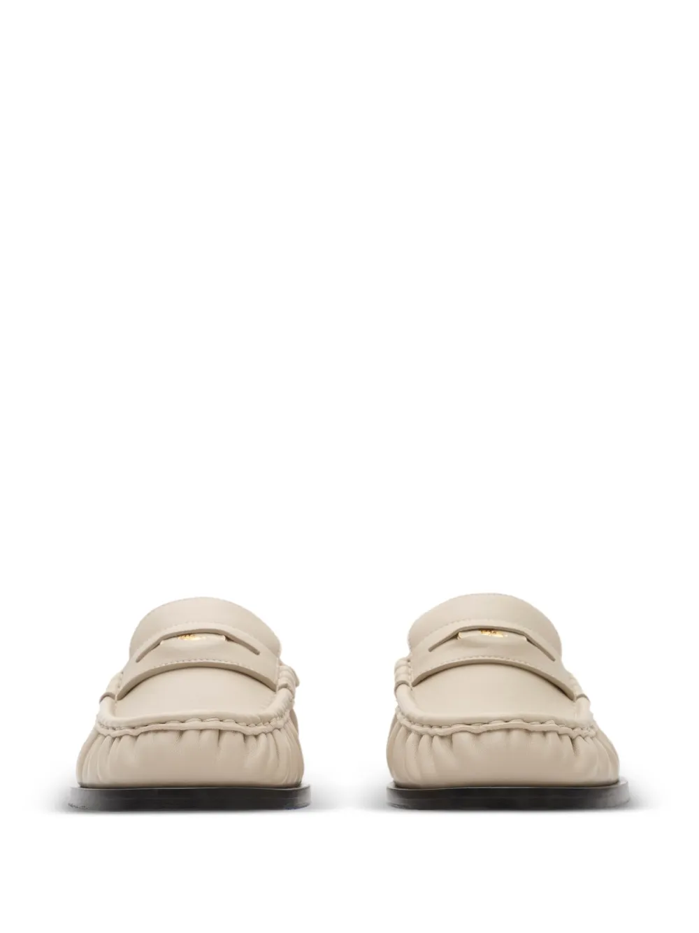  Burberry Leather Mules - Neutrals 