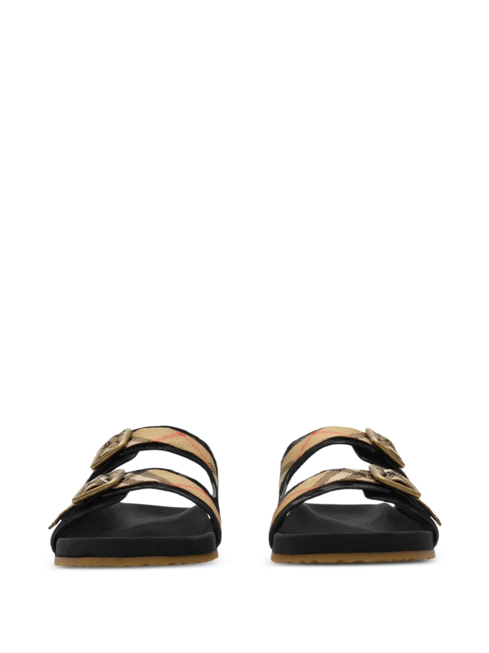 Burberry checked suede sandals | Image 2