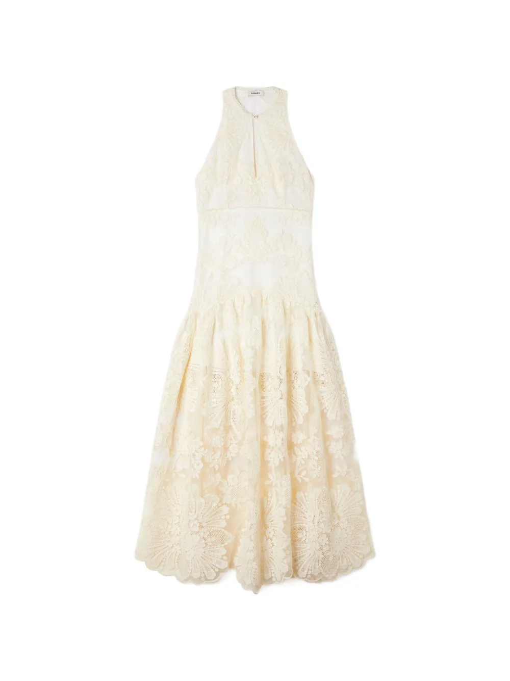 SANDRO floral halter dress - Toni neutri