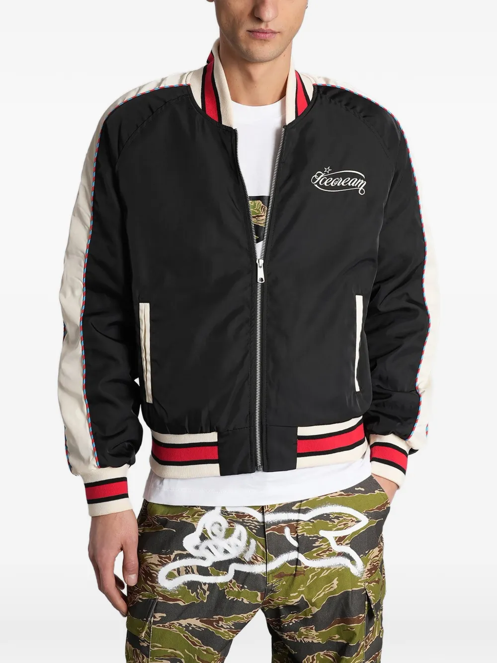 ICECREAM Running Dog embroidered jacket - Nero