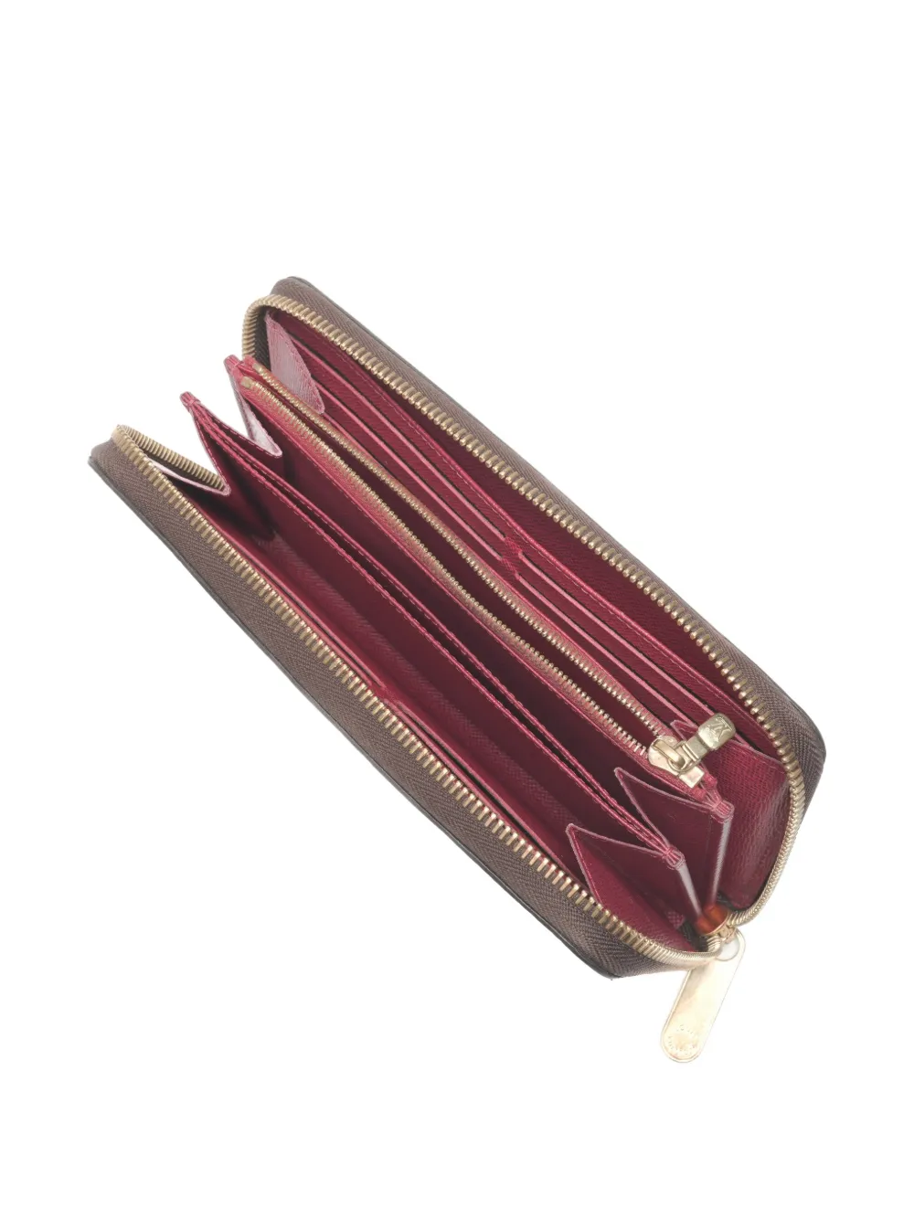 Pre-owned Louis Vuitton 2021-2025 Monogram Zip Wallet In Brown