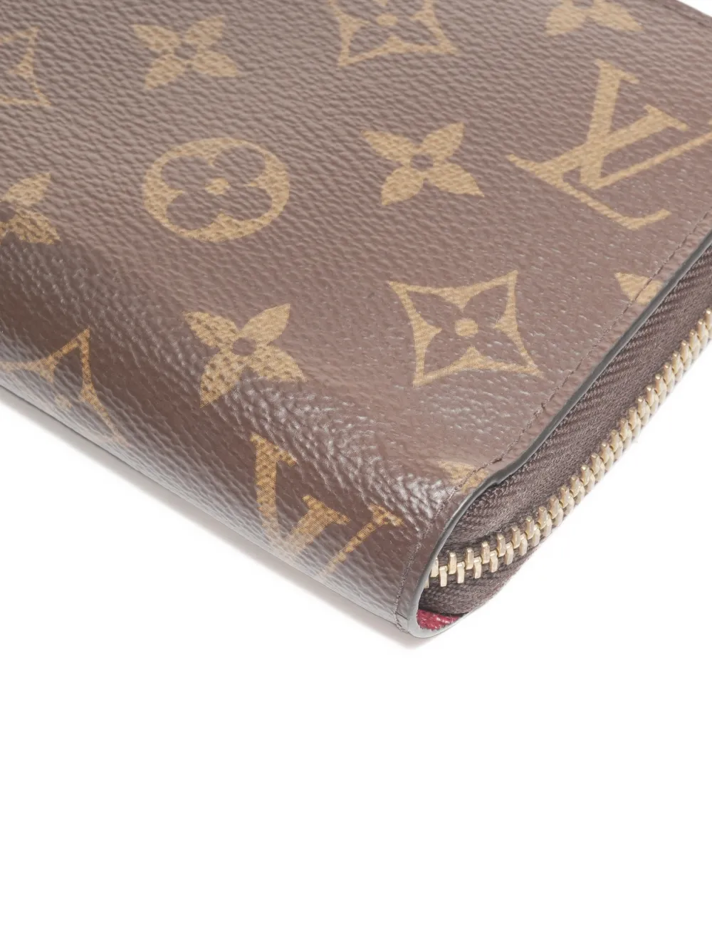 Pre-owned Louis Vuitton 2021-2025 Monogram Zip Wallet In Brown