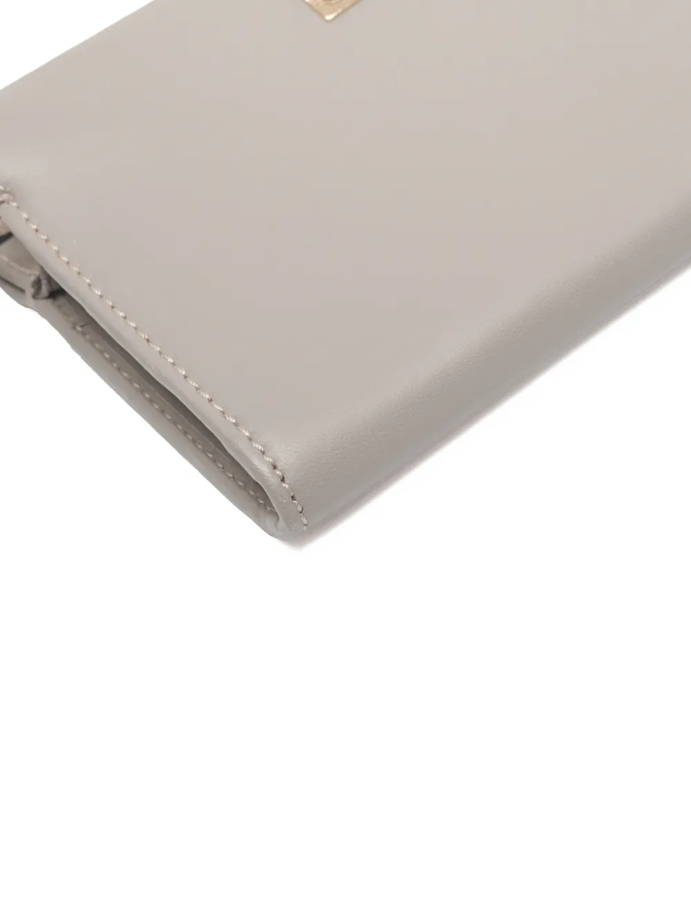 CHLOÉ Pre-owned Logo-plaque Wallet In Gray