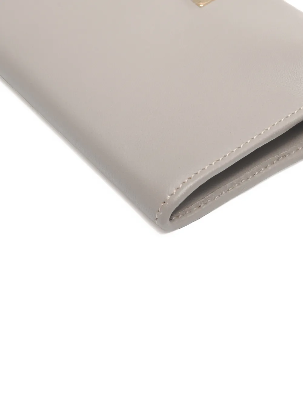 CHLOÉ Pre-owned Logo-plaque Wallet In Gray