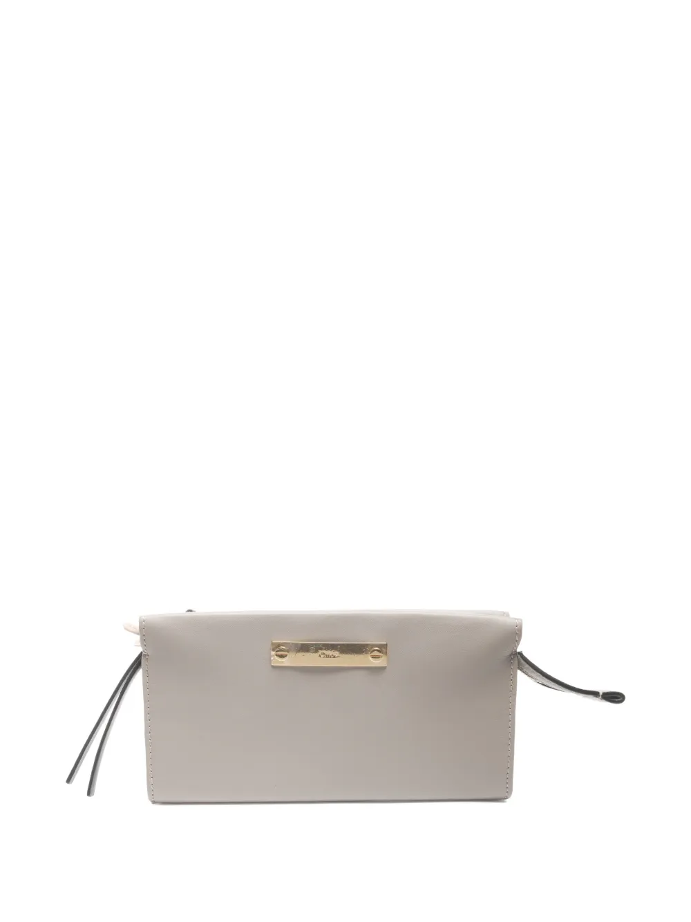 Click to view more detailed imagery on our partner's website Pre-owned Chloé Logo-plaque Wallet In Gray