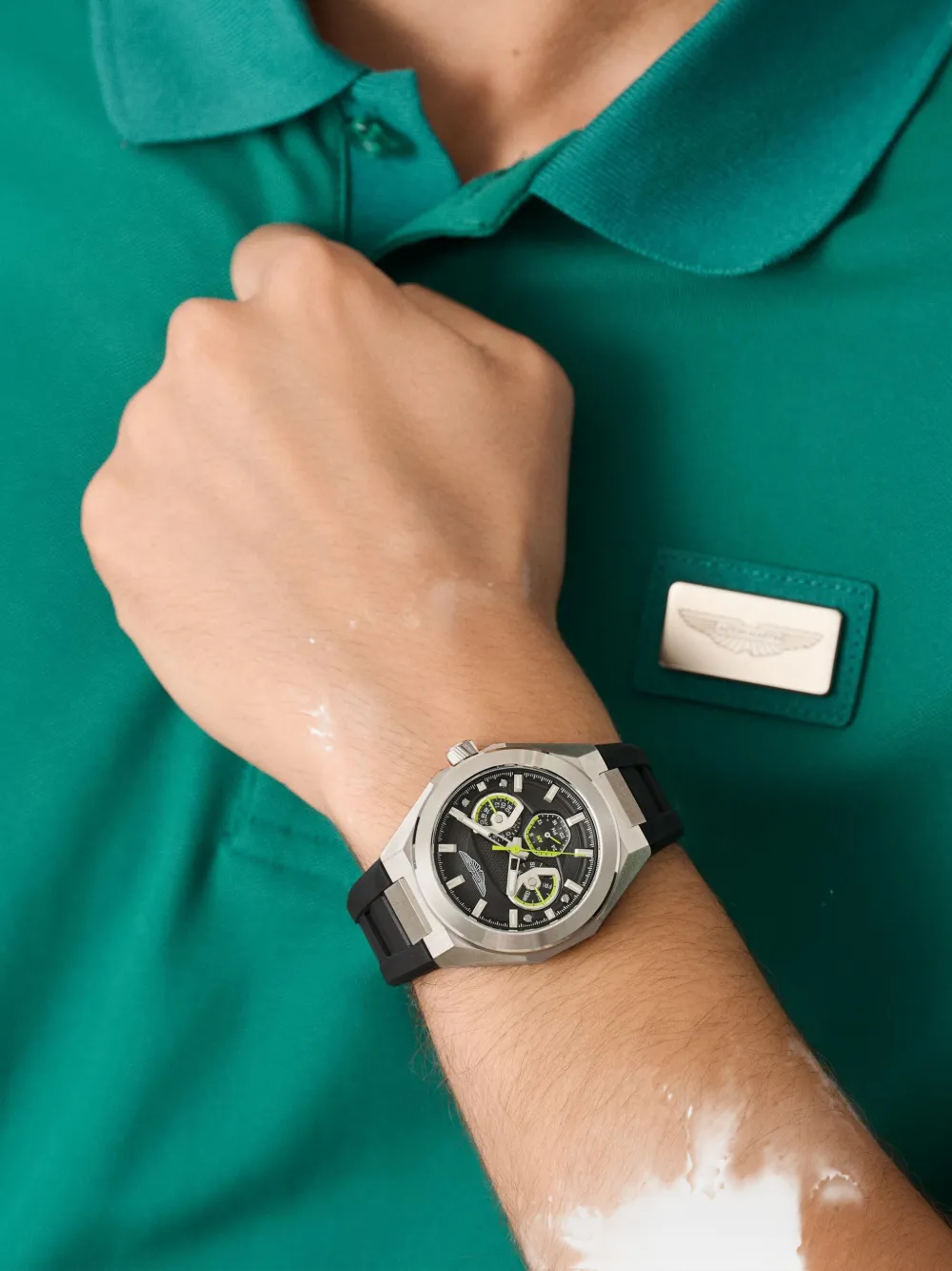 Aston Martin Watches Black Dial 42mm Watch - Zwart